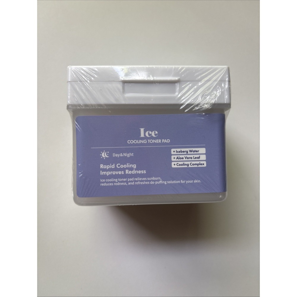 Dermal Ice Cooling Toner Pad - 120 Pads - Suncare Relief - Vegan-Hydrating Toner